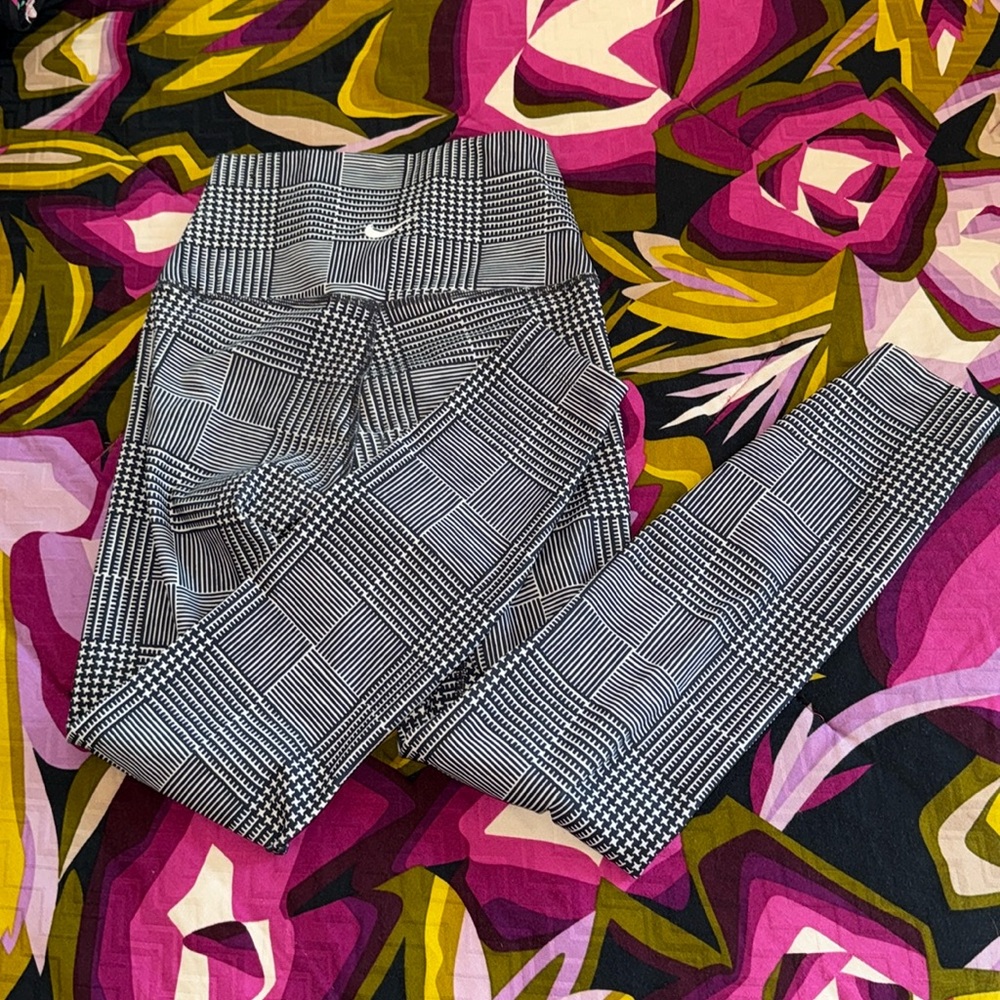 Nike Yoga High Waisted Women Training Tight Anthracite/Black size S